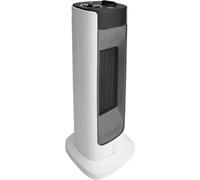 VOLTMAN, Radiador de Torre de 2000 W, Calefacción Rápida y Eficiente, Rotación de 60°, Termostato Mecánico, Protección contra Sobrecalentamiento y Vuelco, Blanco/Negro