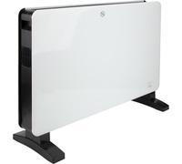 VOLTMAN, Radiador móvil Turbo Jetwarm de 2000 W, Potente calentador adicional, 4 modos, Termostato electrónico, Temporizador, Diseño blanco/negro, Fácil de mover