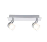 Voltman - Regleta de 2 focos (colección Gyra, especial para cuarto de baño, 10 W, 700 lm, 3000 K, IP44)