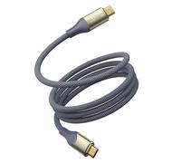 VOLTME USB4.0 240W Certificado Cable, PD 3.1 USB C a USB C Cable de Carga Rápida 40 Gbps, E-Maker Transmisión de Vídeo 8K @ 60Hz 2m Compatible con Teléfonos Móviles, Tabletas, Monitores, Dock, Azul