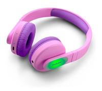 VoltShine Auricular Aro Bluetooth Rosa con micrófono, Control de Sonido y conectividad inalámbrica, Ideal para Escuchar música y Realizar Llamadas.