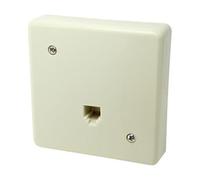 VoltShine Base telefónica modular 6P4C, superficie, blister; ideal para conexiones telefónicas y redes de comunicación.