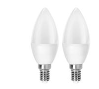 VoltShine Bombilla LED C37 E14 7W - 2 piezas, baja consumo, larga duración, ideal para iluminación decorativa y ambiental.