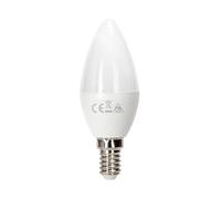 VoltShine Bombilla LED C37 E14 7W 3000K, luz cálida, bajo consumo, larga vida útil, ideal para iluminación en hogar y comercio.