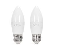 VoltShine Bombilla LED C37 E27 10W, 2 unidades, ahorro energético, larga duración, ideal para iluminación decorativa y ambiente acogedor.