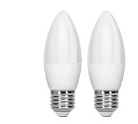 VoltShine Bombilla LED C37 E27 9W (2 piezas) - Ahorro energético, larga duración, ideal para iluminación en hogares y espacios comerciales.