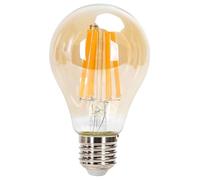 VoltShine Bombilla LED de filamento ámbar A65 E27 18W, eficiente y decorativa, ideal para iluminación cálida en hogares y locales.