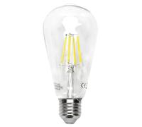 VoltShine Bombilla LED de filamento ST64 E27 18W, luz cálida, 2200K nergética; ideal para decoración y ambientes acogedores.