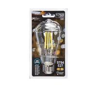 VoltShine Bombilla LED filamento ST64 E27 16W, luz cálida, 220-240V, ahorro energético, decorativa para ambientes acogedores y contemporáneos.