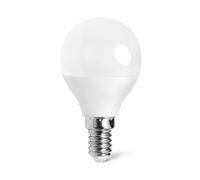 VoltShine Bombilla LED G45 E14 3W, luz cálida, ahorro energético, larga duración; ideal para decoración y ambientes cálidos.