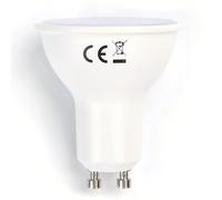 VoltShine Bombilla LED GU10 4W, luz cálida, 450 lúmenes, 2700K; ideal para iluminación de interiores, decoración y ahorro energético.