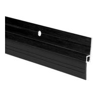 VoltShine Burlete de Aluminio Negro con Caucho de 1m, Ideal para sellar Puertas y Ventanas, Mejora el Aislamiento y Reduce Corrientes de Aire.