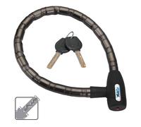 VoltShine Cable antirrobo Tipo pitón Reforzado con rótulas de Acero de 22 mm, Ideal para asegurar Bicicletas y vehículos en Espacios públicos.