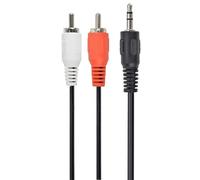 VoltShine Cable audio - cable de 5 mts con conectores jack y RCA macho, ideal para conectar dispositivos de sonido con calidad
