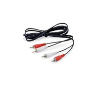 VoltShine Cable de audio - cable 2RCA a 2RCA, 3 m de longitud, color negro, ideal para conectar dispositivos de audio de forma sencilla