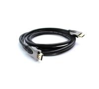 VoltShine Cable HDMI 1.4 macho a macho dorado de 2 metros, alta velocidad, ideal para conectar dispositivos como televisores y proyectores.