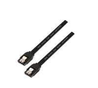 VoltShine Cable SATA III de 0.5m, transferencia de datos 6G, con anclajes, ideal para conectar discos duros y SSDs en sistemas y PCs.