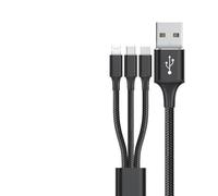 VoltShine cable usb de poliamida, 2.4a, 1.2m, ideal para cargar y transferir datos de dispositivos móviles y electrónicos.
