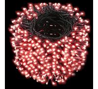 VoltShine Cadenas de luces LED de bajo voltaje, 400 LEDs, 3m + 20m, 5cm entre LEDs, cable verde-negro, 8 modos de parpadeo, IP44, ideal para decoraciones.