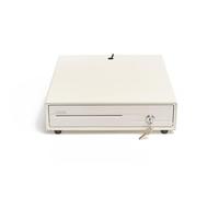 VoltShine Cajón portamonedas - cajón de 38 cm, 4 Compartimentos, 6 Ranuras, Color Blanco, Ideal para organización y Almacenamiento
