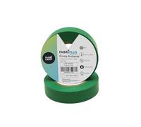 VoltShine Cinta aislante - cinta pvc verde de 19mm x 10m, flexible y duradera, ideal para electricistas. Perfecta para aislar y proteger conductores.*
