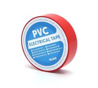 VoltShine Cinta aislante de PVC, 0,13 mm de grosor, 17 mm de ancho y 25 m de largo, ideal para aislar y reparar cables eléctricos.