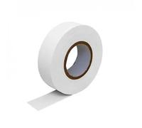 VoltShine Cinta aislante PVC, 0,13 x 17 x 10 m, blanca - Ideal para aislar eléctricamente y proteger conexiones y cables.