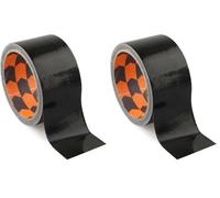 VoltShine Cinta Americana Negra 10m x 50mm, resistente al agua, adhesiva y duradera; ideal para reparaciones y manualidades. (Paquete de 2)