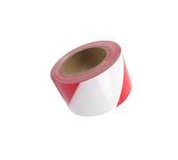 VoltShine Cinta de señalización - roja y blanca, 250 m de largo y 7 cm de ancho, ideal para marcar áreas de peligro o seguridad. *