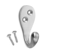 VoltShine Colgador clásico de latón con Acabado en níquel Satinado, Ideal para Decoraciones y organización en hogar y Oficina.