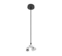 VoltShine Colgante - arm colgante negro de 3xe27, medidas M10, 10x10 cm, ideal para iluminación moderna