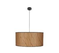 VoltShine Colgante - lámpara colgante de 3 sockets E27, diseño pergamino/negro, dimensiones 60x60 cm, ideal para iluminar espacios modernos