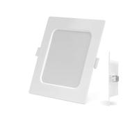 VoltShine Downlight cuadrado E6 LED de 9W con luz natural, ideal para iluminar tus espacios de forma eficiente y elegante, creando un ambiente cálido y acogedor en cualquier habitación.