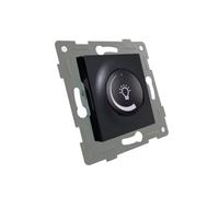 VoltShine Empotrar regulador de luz - regulador conmutador para LED, acabado en grafito, fácil instalación, diseño moderno y funcional. *