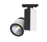 VoltShine Foco LED de carril 23W, 4000K, tres hilos, ideal para iluminación de ambientes comerciales y residenciales, eficiente y versátil.