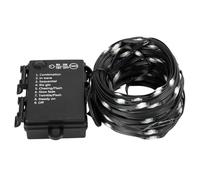 VoltShine Guirnalda de luces LED a pilas 3AA, material PVC y cobre, luz blanco frío, 10 m; ideal para decorar y ambientar espacios.