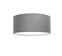 VoltShine Lámpara colgante de tela E27 sin fuente de luz, ideal para iluminación decorativa en salones y comedores.