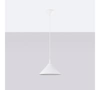 VoltShine Lámpara colgante - lámpara blanca de diseño moderno, ideal para interiores, ideal para iluminación ambiental, materiales de alta calidad. *