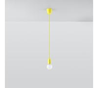 VoltShine Lámpara colgante - lámpara con diseño moderno, color amarillo, ideal para interior, luz cálida, fácil instalación. Perfecta para iluminar espacios.* #*