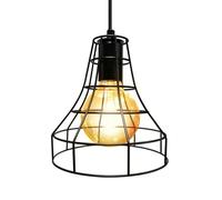 VoltShine Lámpara colgante vintage E-27 180x190mm, diseño retro decorativo, ideal para ambientes únicos y iluminaciones acogedoras.