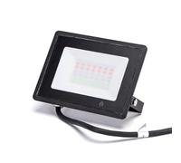 VoltShine Lámpara de enfoque LED 30W RGB, impermeable IP65, ideal para iluminación decorativa y ambiental en exteriores.