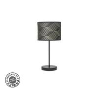 VoltShine Lámpara de sobremesa 1xE14 color negro y gris tetris, dimensiones 42x17x17 cm, ideal para decorar y proporcionar iluminación en espacios.