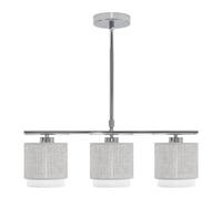 VoltShine Lámpara - lámpara de 3xE14, color gris/blanco, dimensiones 56x14 cm, ideal para iluminar espacios con un diseño moderno y elegante