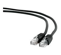 VoltShine Latiguillo Cat.6 UTP 2m Negro, alta velocidad de transferencia, ideal para conexión de redes y dispositivos electrónicos.