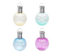 VoltShine Luz solar LED ambiental para césped, acero inoxidable, color mixto; ideal para iluminar jardines y patios decorativos.