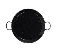 VoltShine Paellera 42 cm de Acero esmaltado, 10 raciones, Ideal para cocinar arroces y paellas al Fuego o en el Horno.