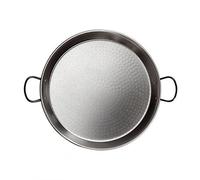 VoltShine Paellera de 36 cm en Acero Pulido, 7 radios, Apta para vitrocerámica e inducción, Ideal para cocinar paellas y arroces.