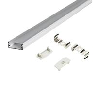 VoltShine Perfil superficie blanco 17,2x7mm - 15,8mm. Ideal para acabados elegantes y modernos, perfecto para proyectos de construcción y renovación, garantizando durabilidad y estilo.