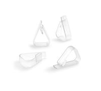 VoltShine Pinza sujeta-Mantel Transparente, Resistente y Antideslizante; Ideal para Mantener manteles en su Lugar en Eventos y Comidas al Aire Libre.