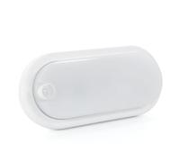 VoltShine Plafón LED 12W con sensor de movimiento PIR 360º, IP54, 6000K, ideal para iluminación automática en exteriores y espacios con tráfico.
